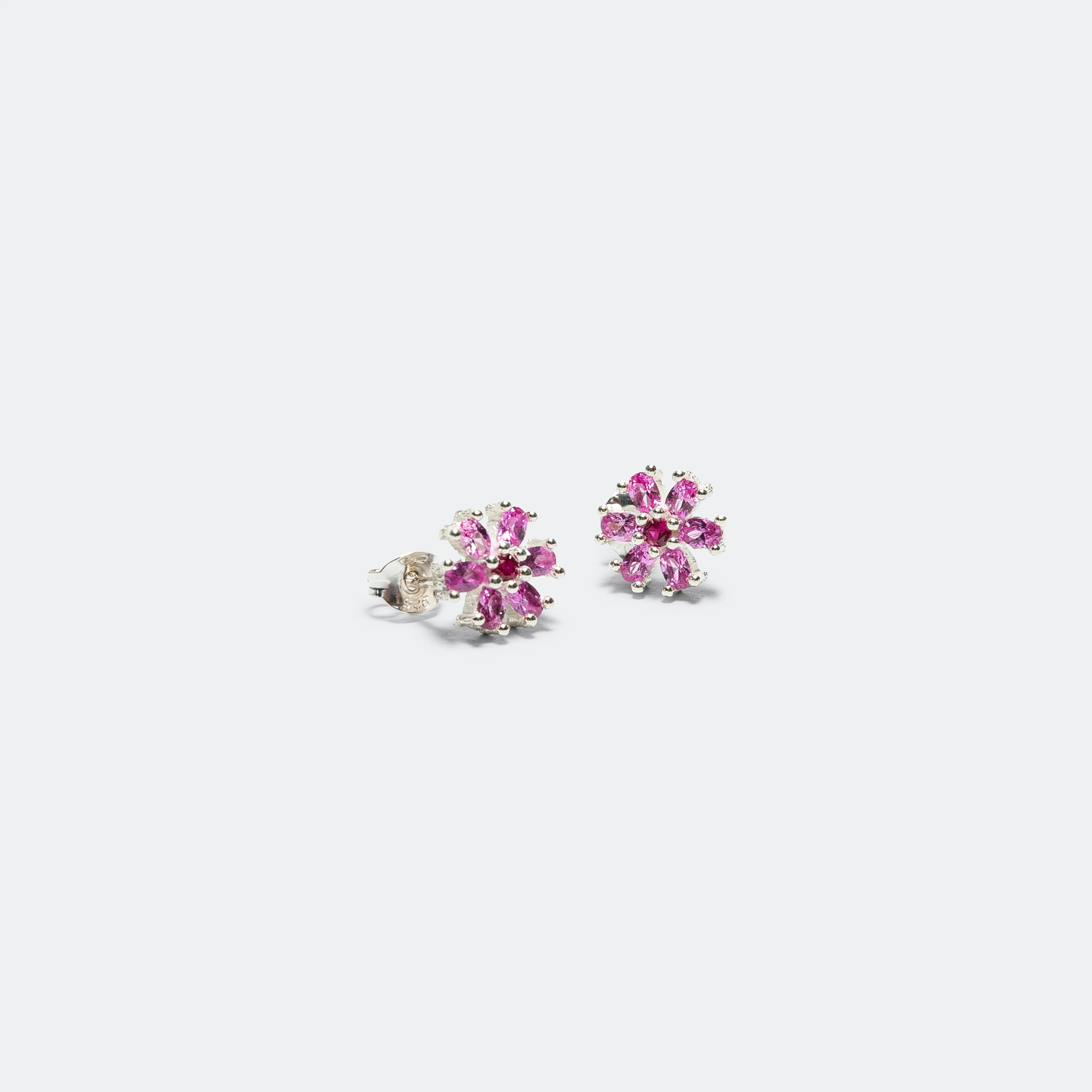 Mini Blossom Studs - 925 Silver