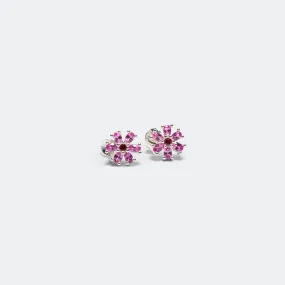 Mini Blossom Studs - 925 Silver