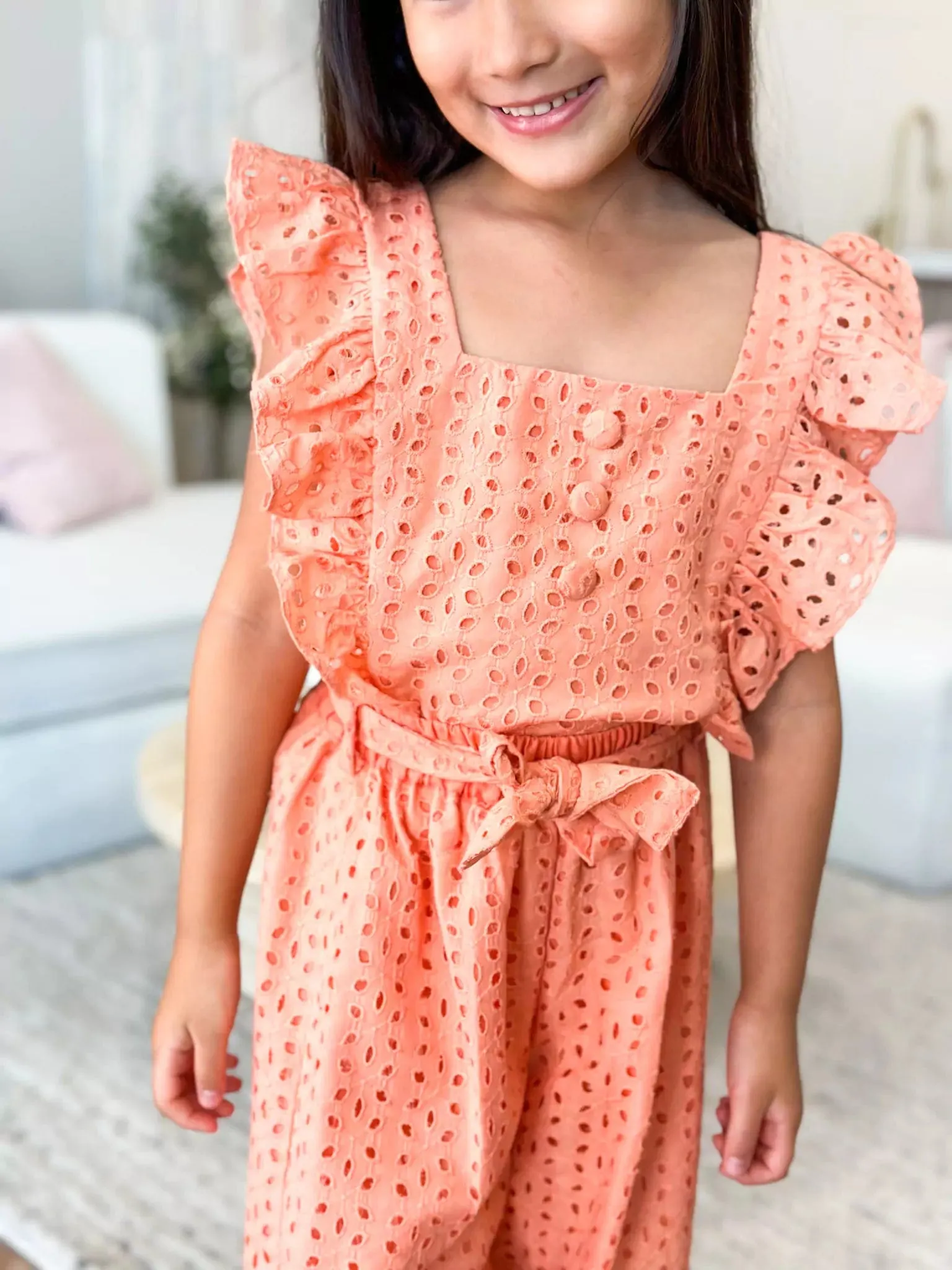 Mini Peach Ink Co Ord Set