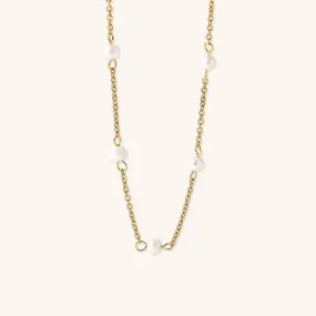 Nora Gold Pearl Necklace