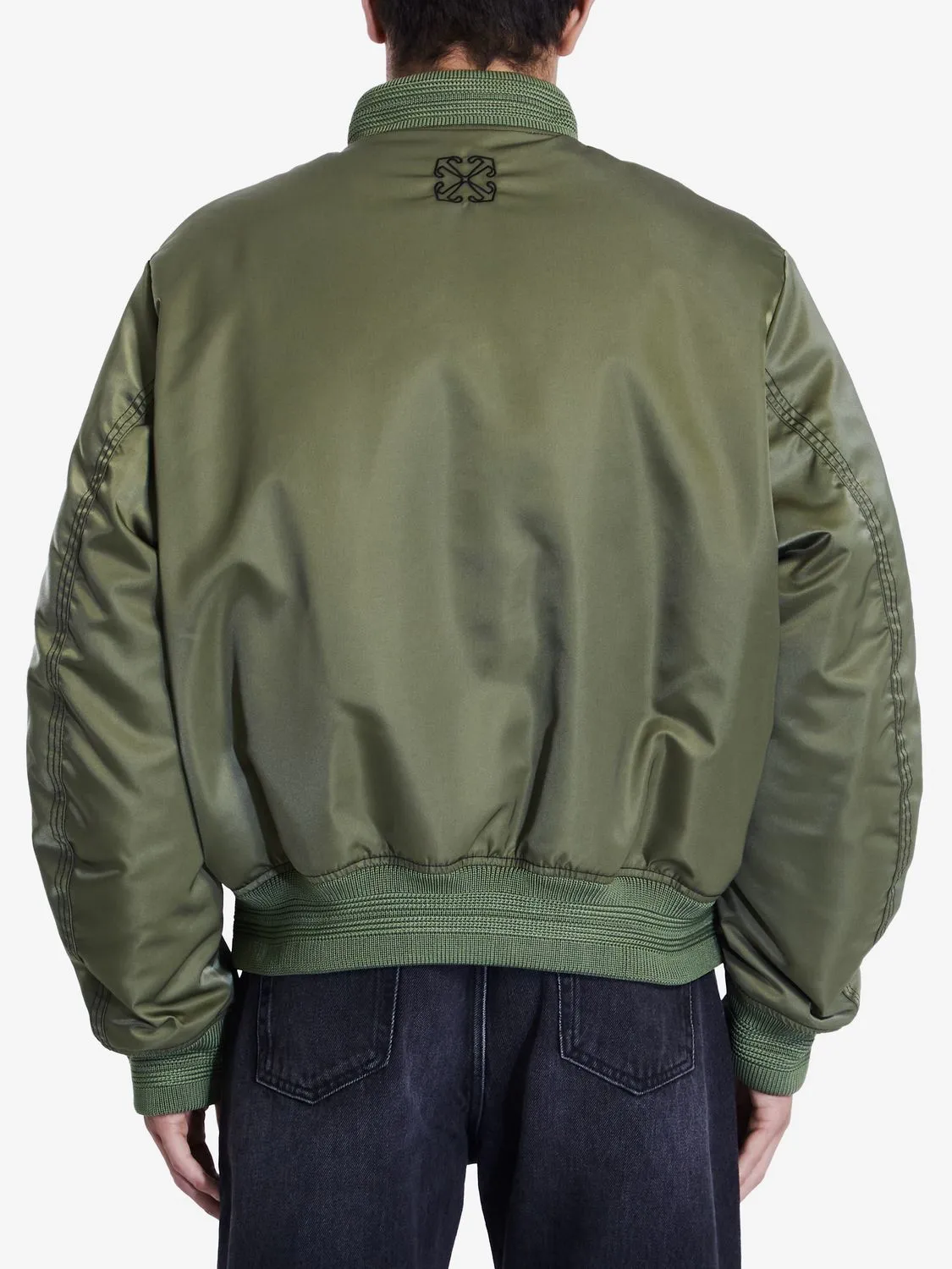 PADDED NYLON BOMBER JACKET