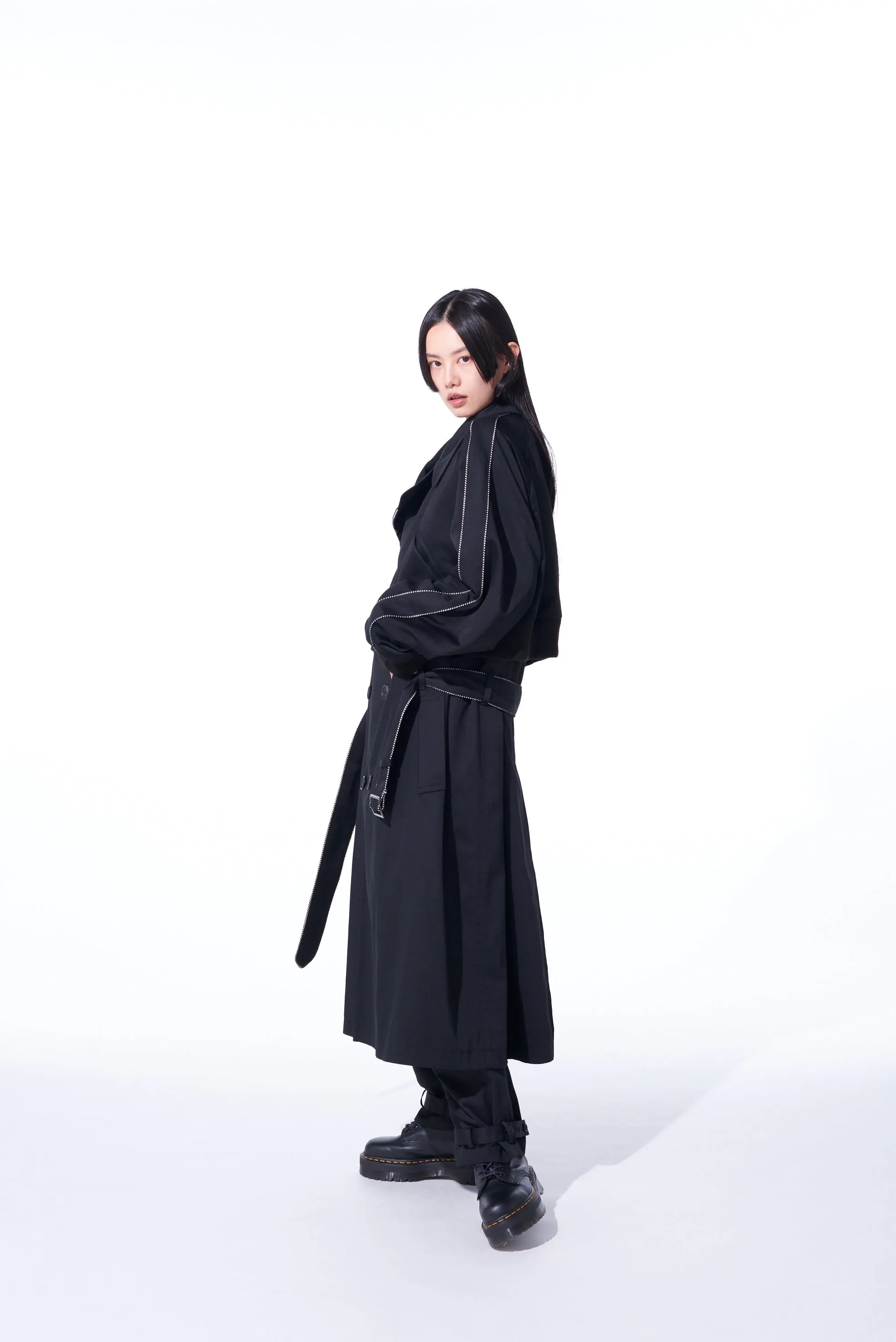 PE/COTTON TWILL SUKAJAN TRENCH COAT