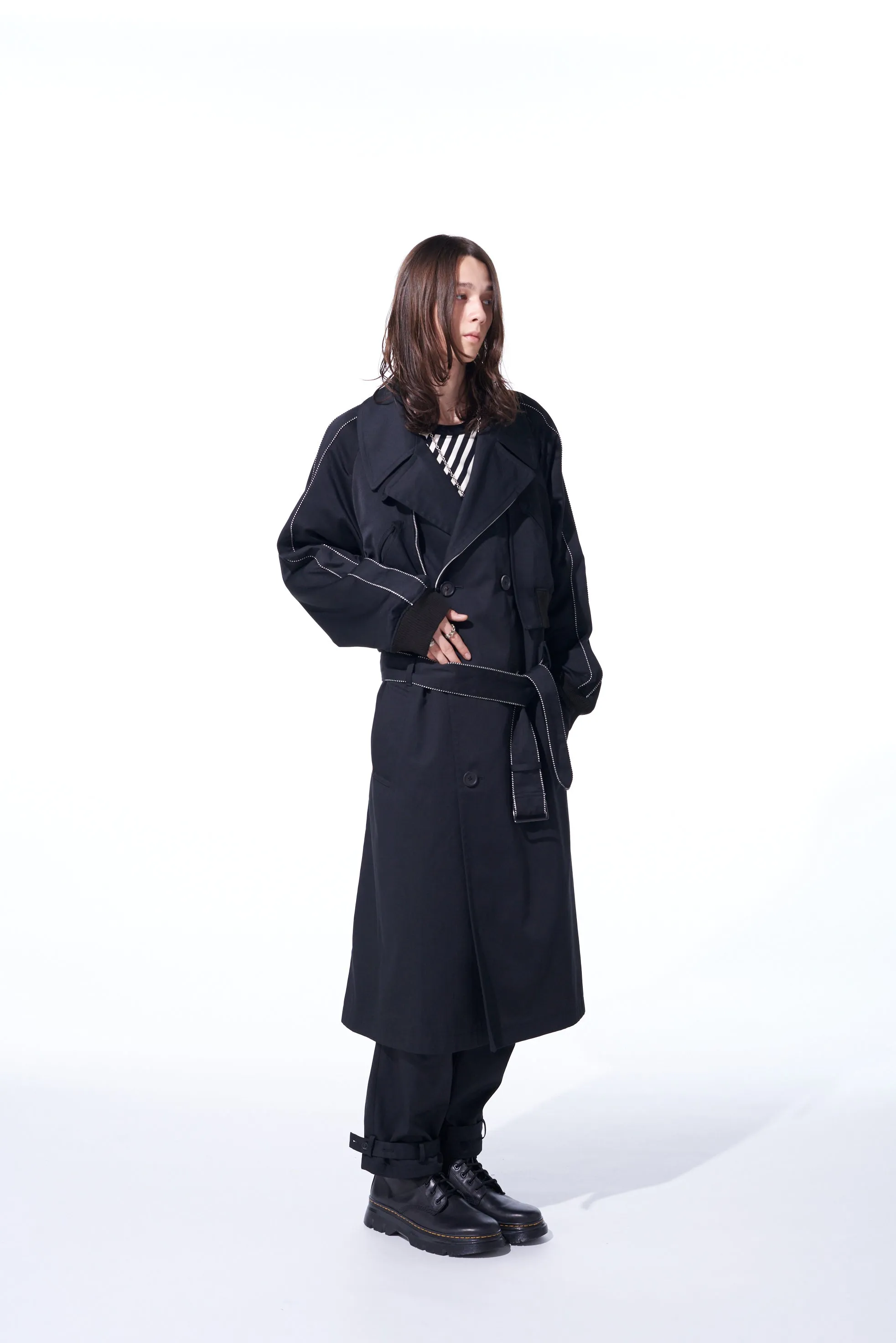 PE/COTTON TWILL SUKAJAN TRENCH COAT