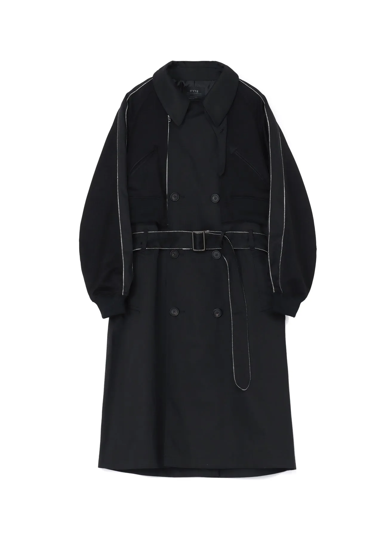 PE/COTTON TWILL SUKAJAN TRENCH COAT