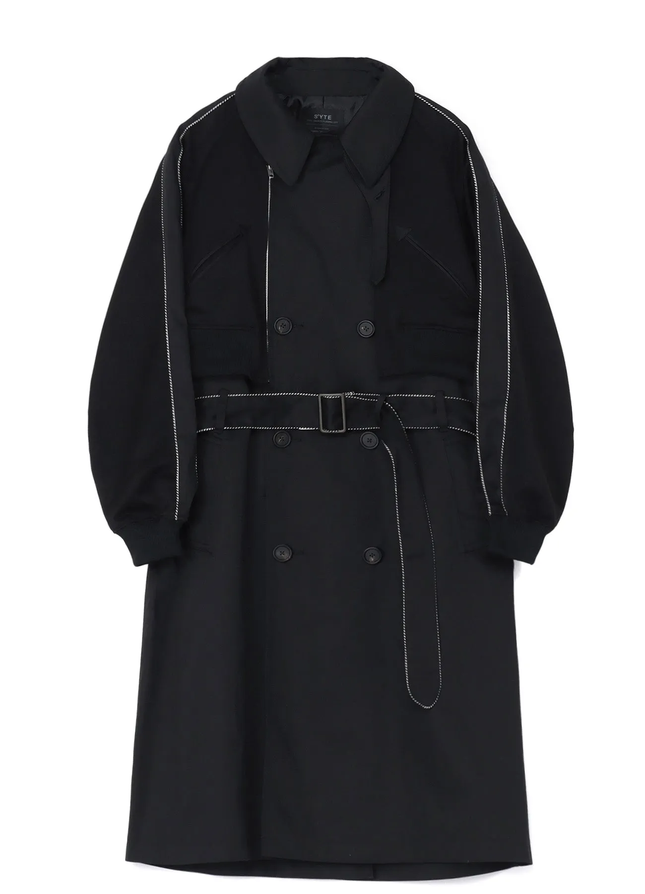 PE/COTTON TWILL SUKAJAN TRENCH COAT