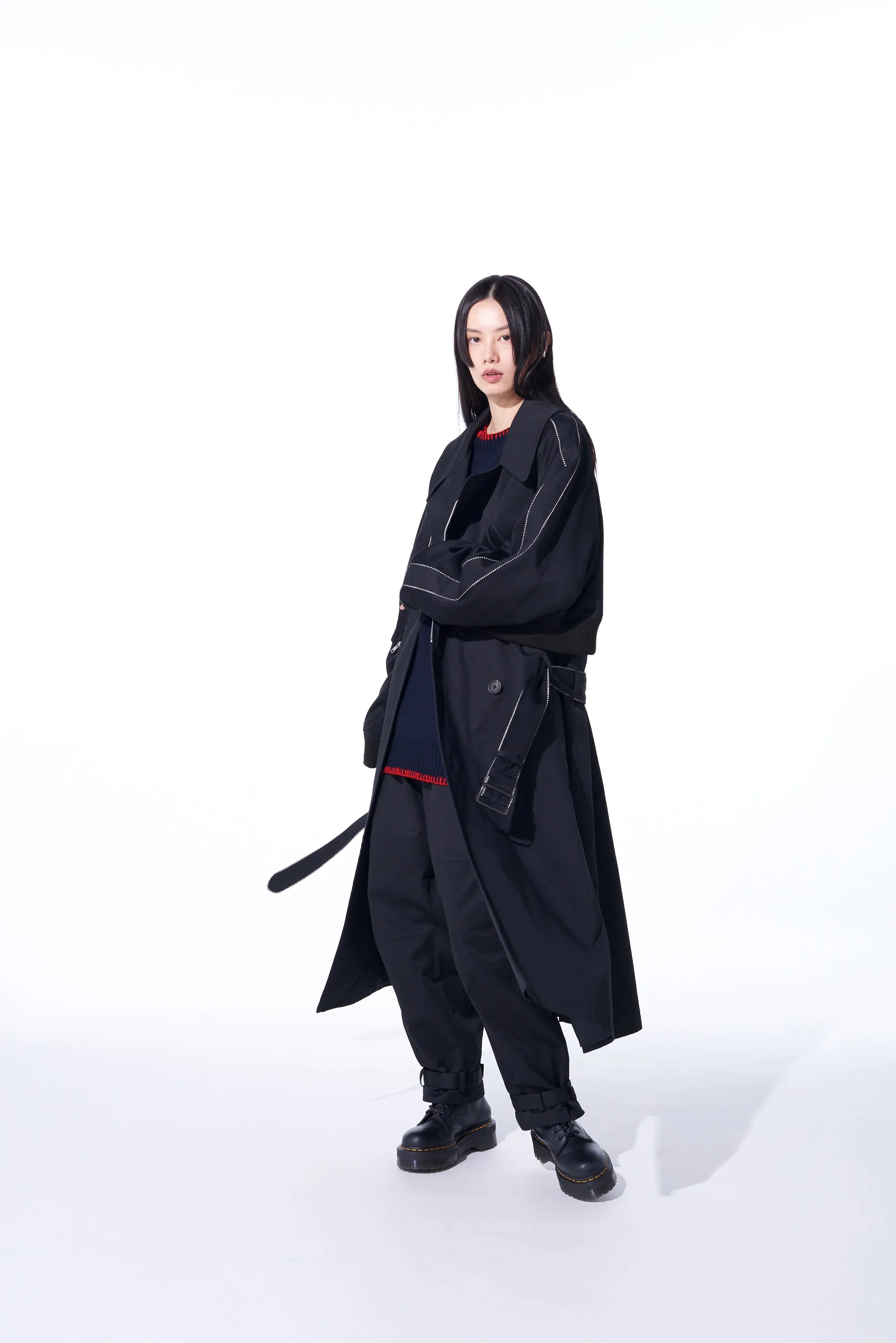 PE/COTTON TWILL SUKAJAN TRENCH COAT