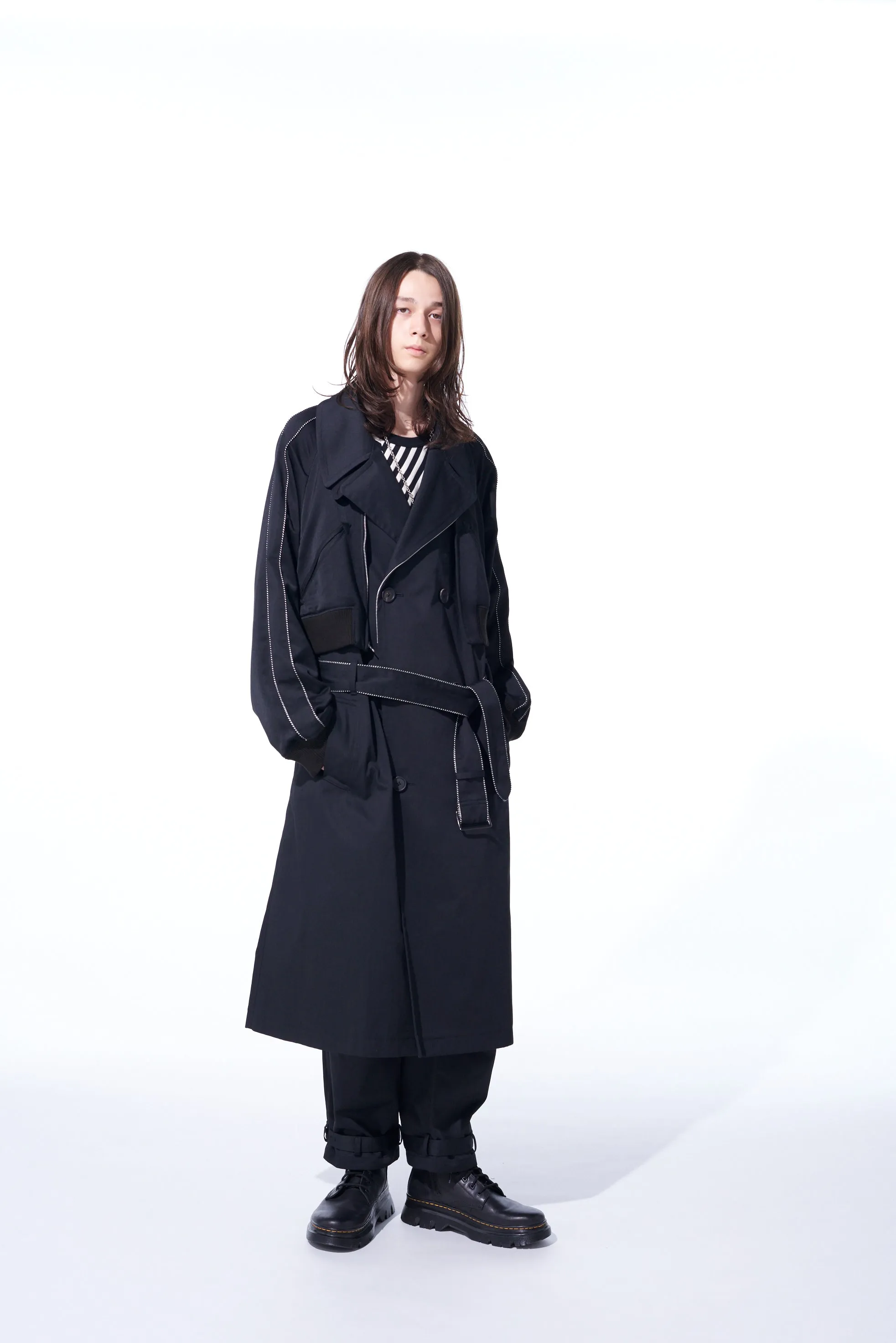 PE/COTTON TWILL SUKAJAN TRENCH COAT