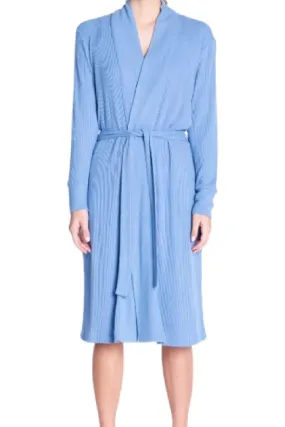 PJ Salvage Textured Essentials Robe RITER-BLUE TIDE