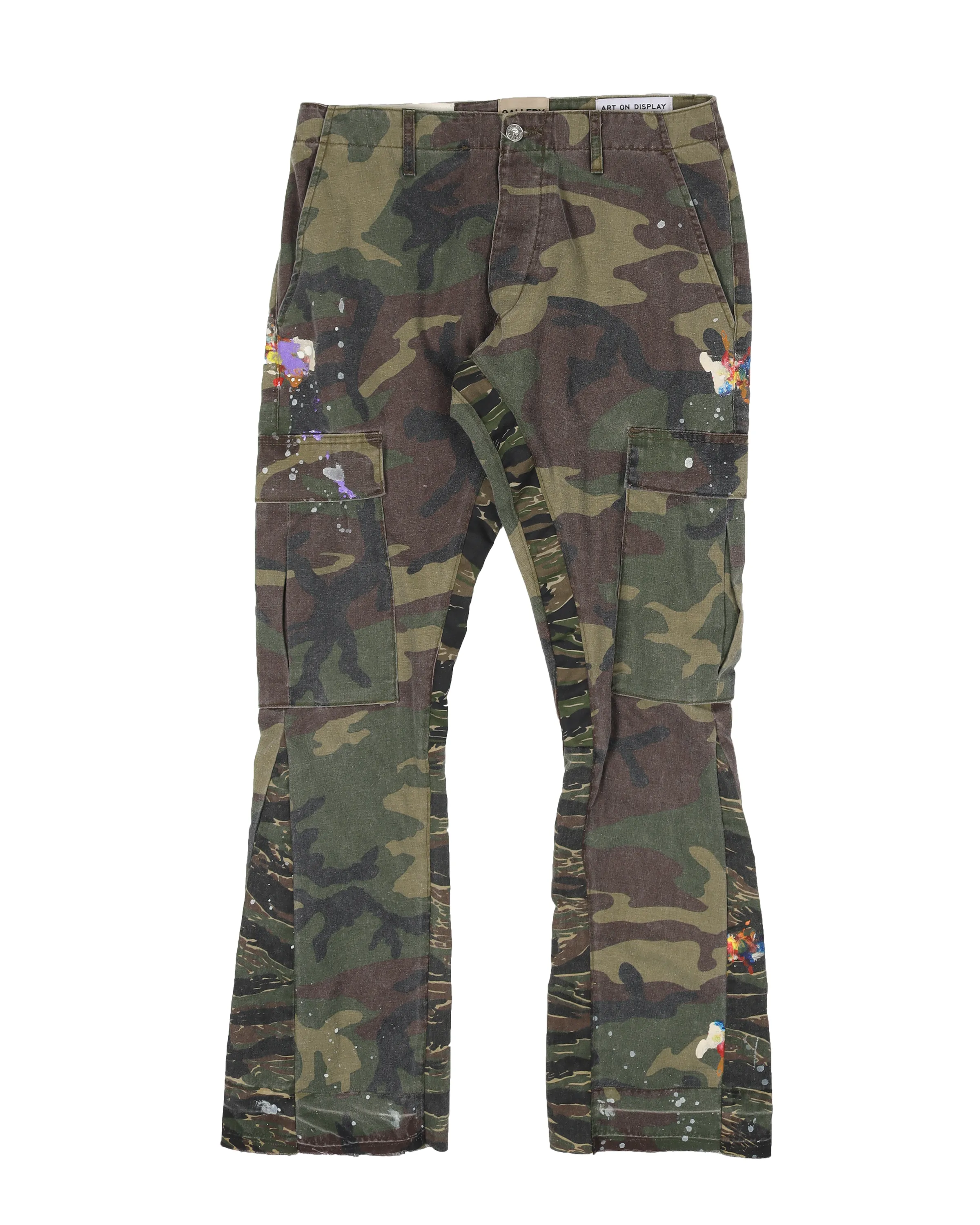 "LA Flare" Camouflage Print Trousers