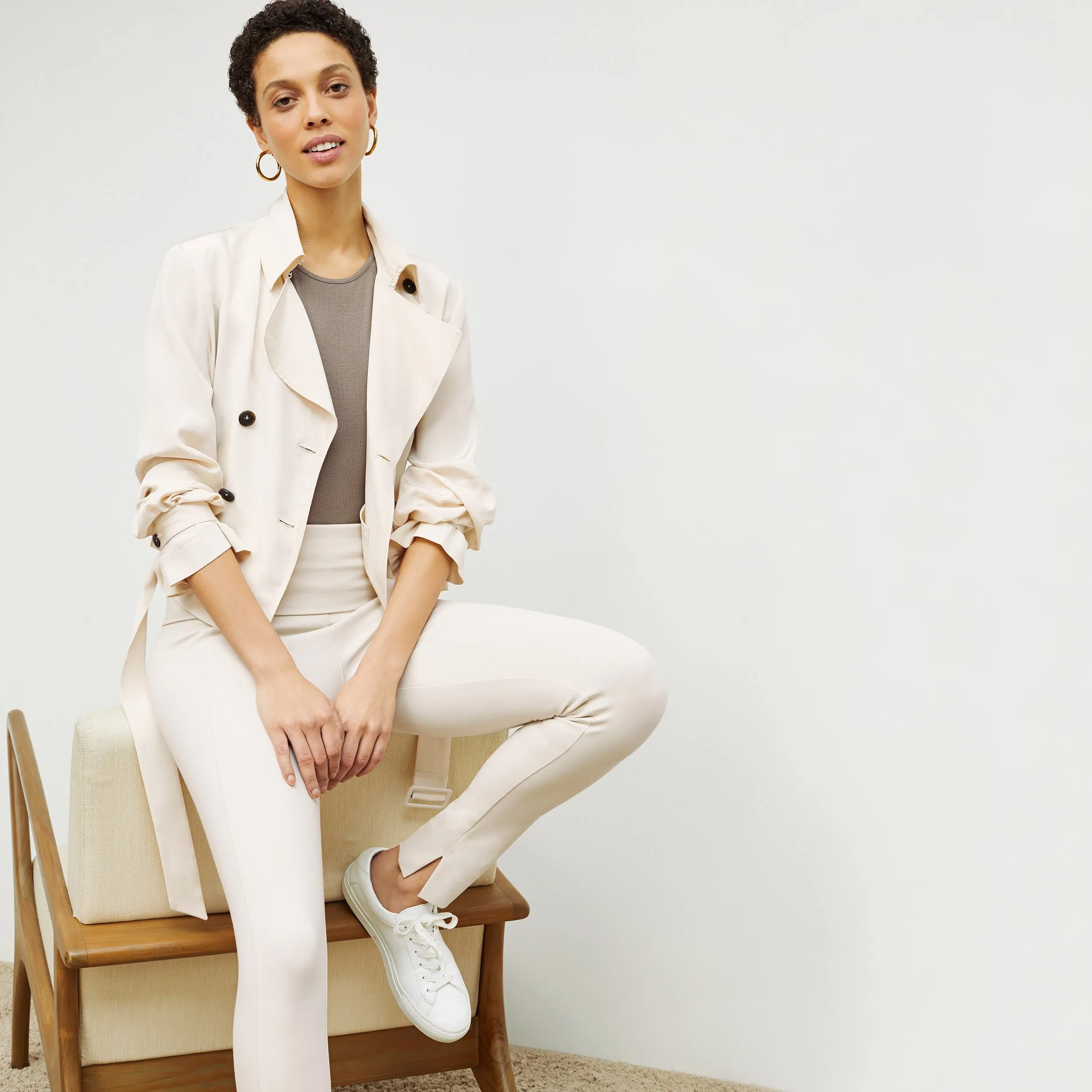 Scotte Jacket - Silk :: Pearl