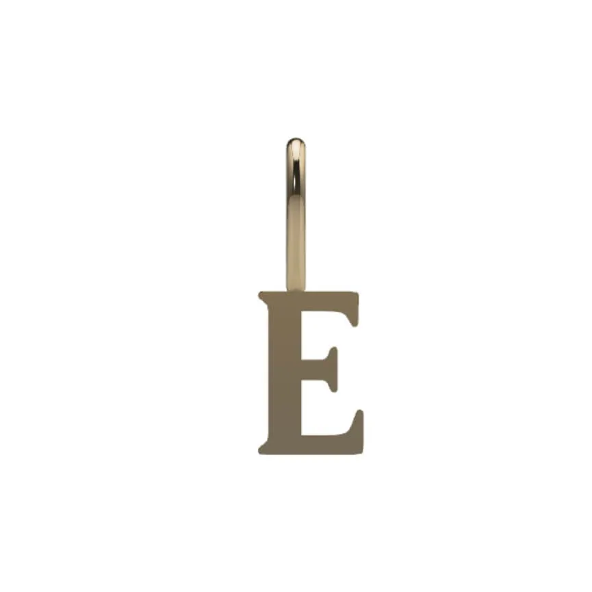 Serif Initial Pendant