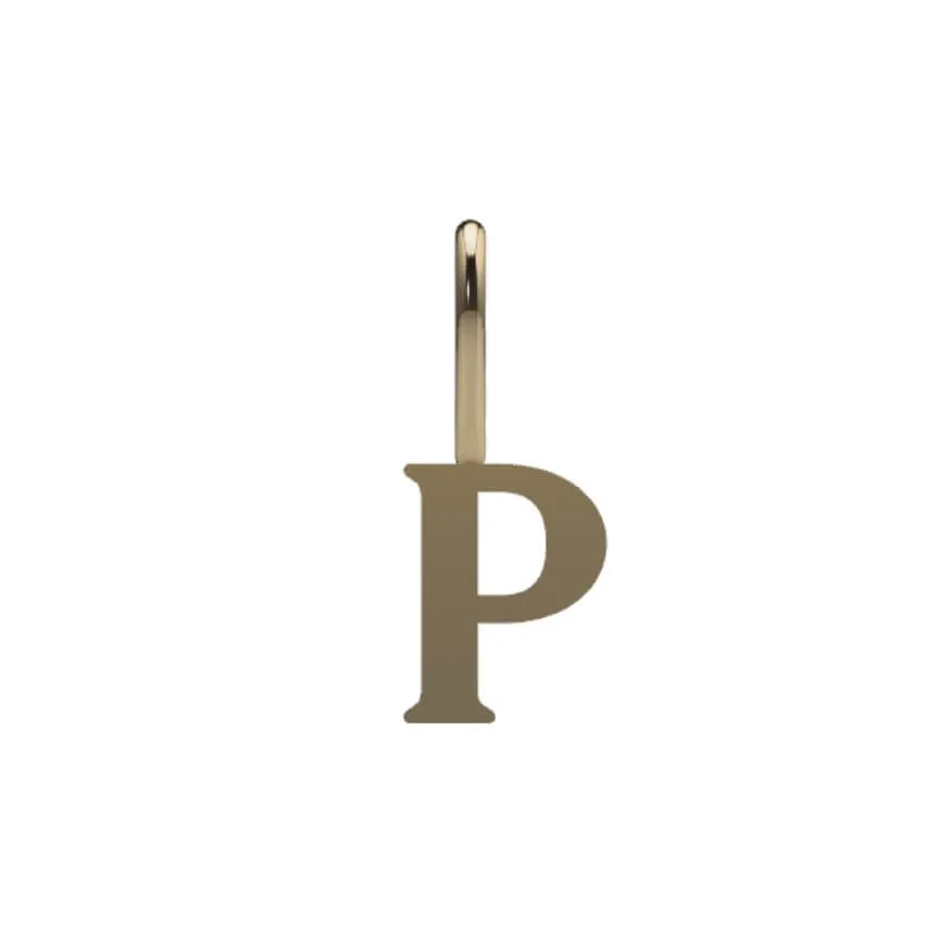 Serif Initial Pendant