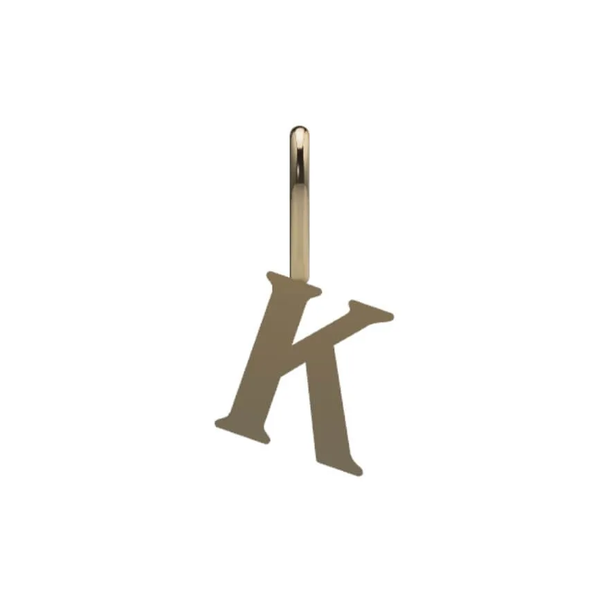 Serif Initial Pendant