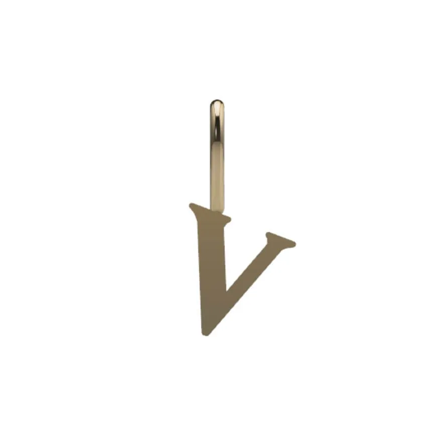 Serif Initial Pendant