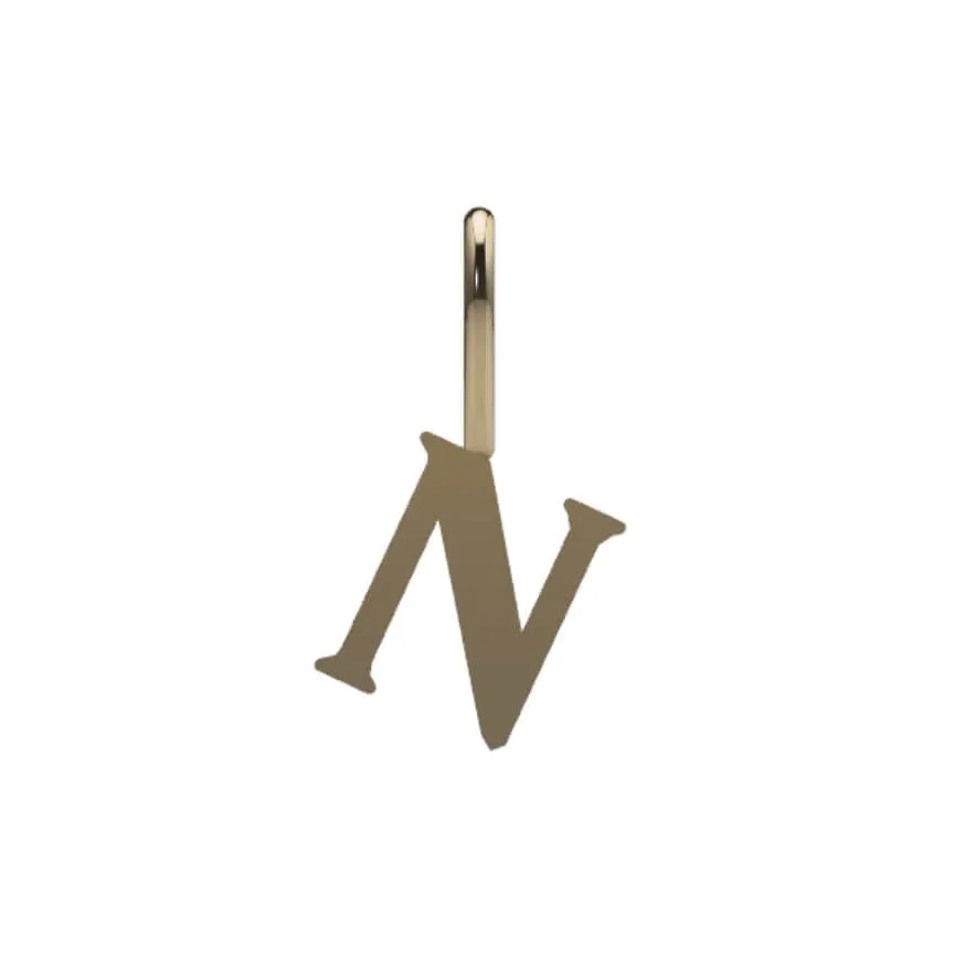 Serif Initial Pendant