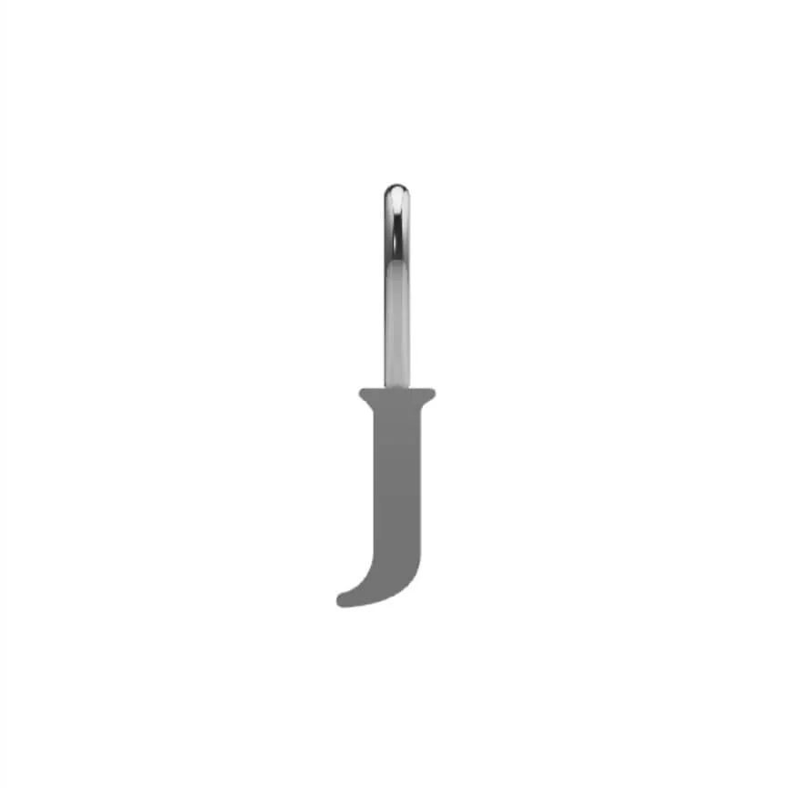 Serif Initial Pendant