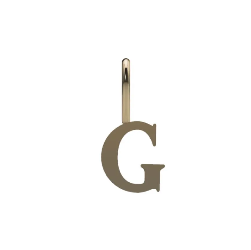 Serif Initial Pendant