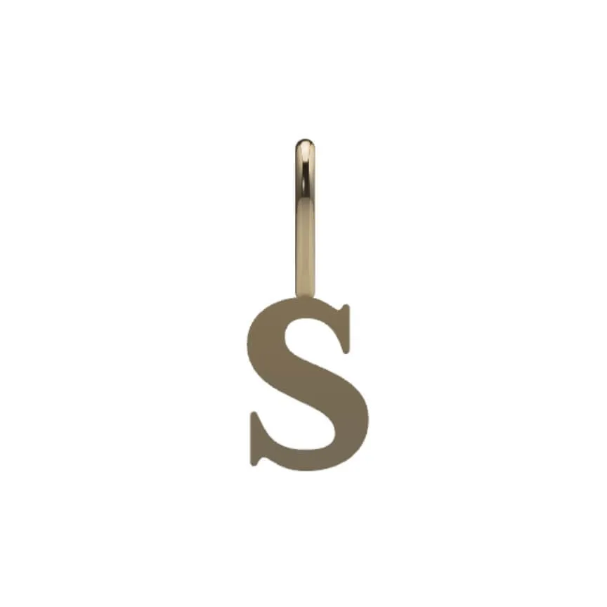 Serif Initial Pendant