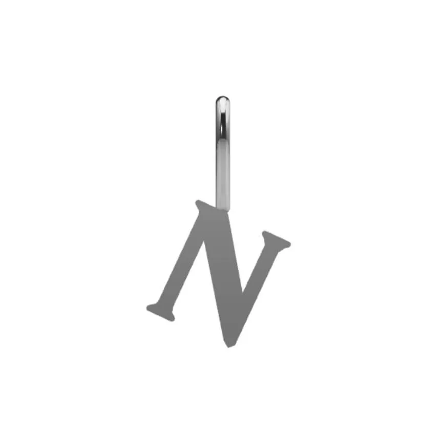 Serif Initial Pendant