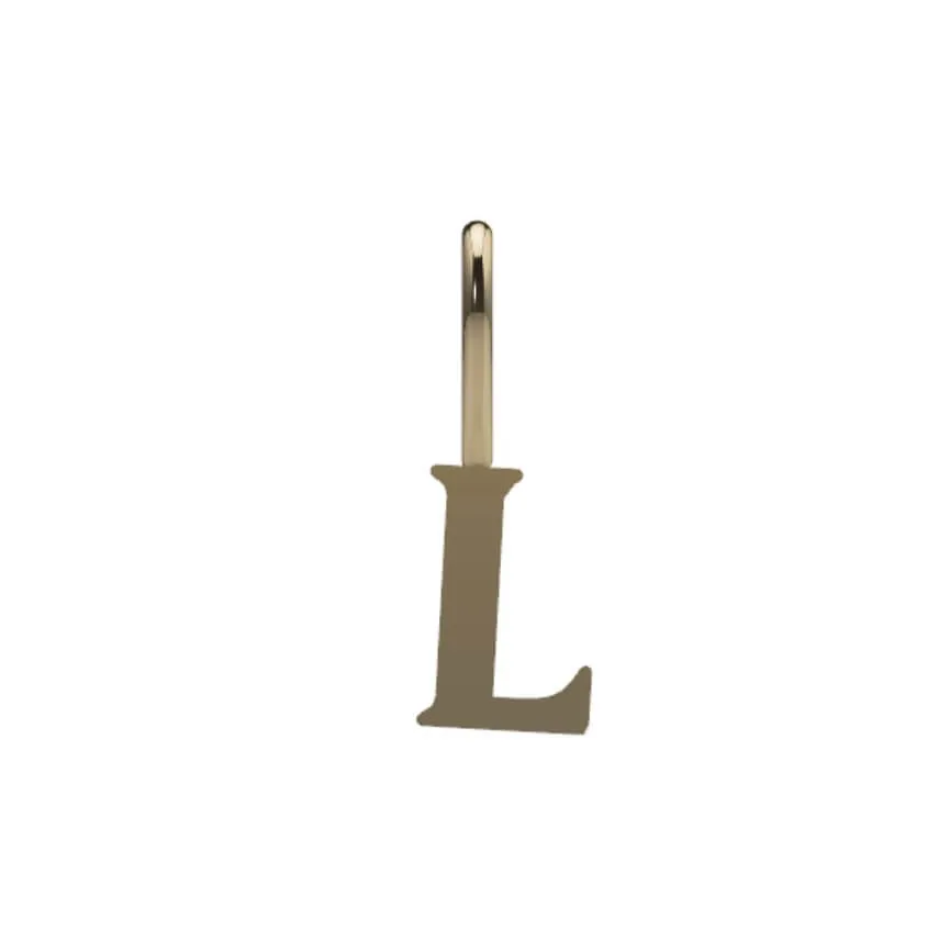 Serif Initial Pendant