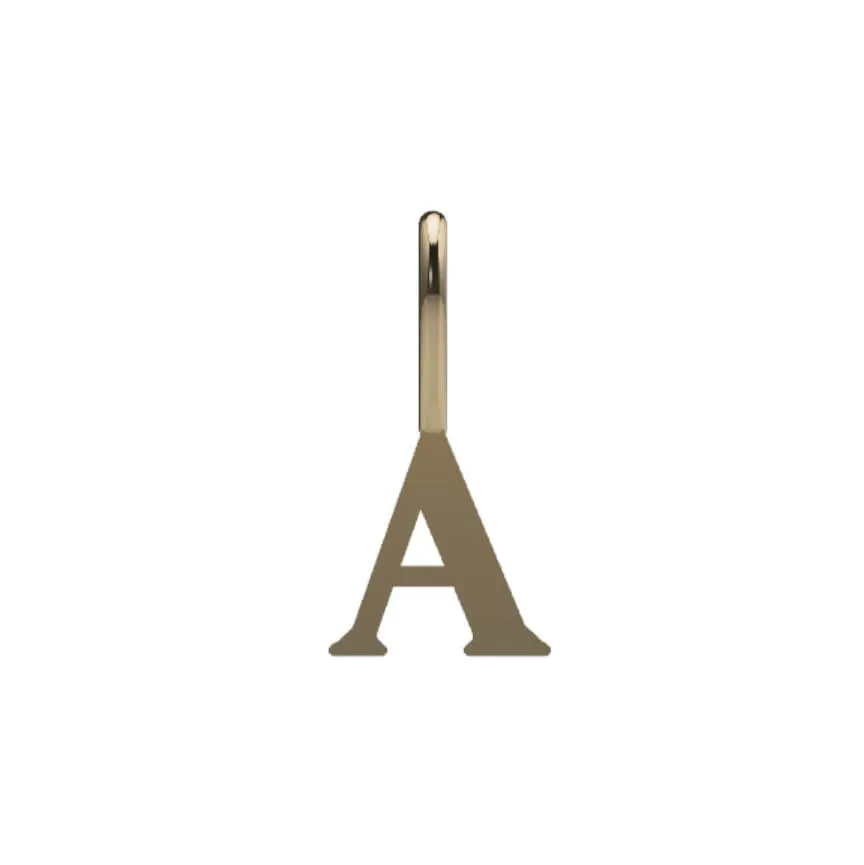 Serif Initial Pendant