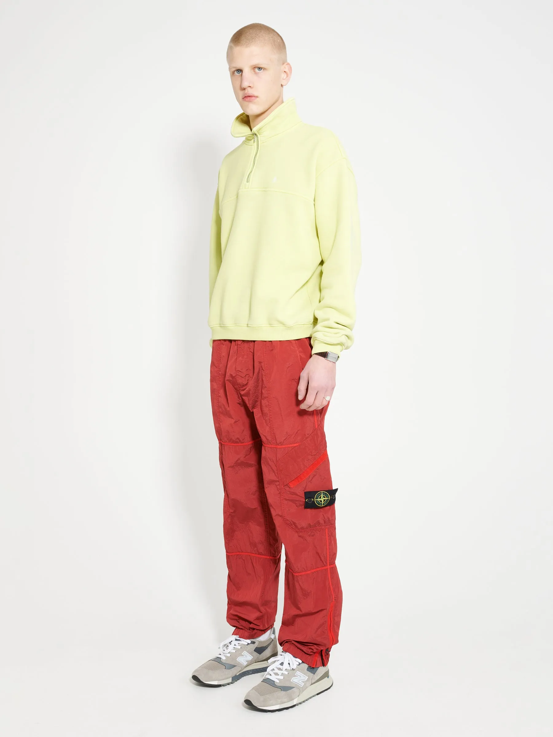 Stone Island Loose Metal Nylon Pants Red