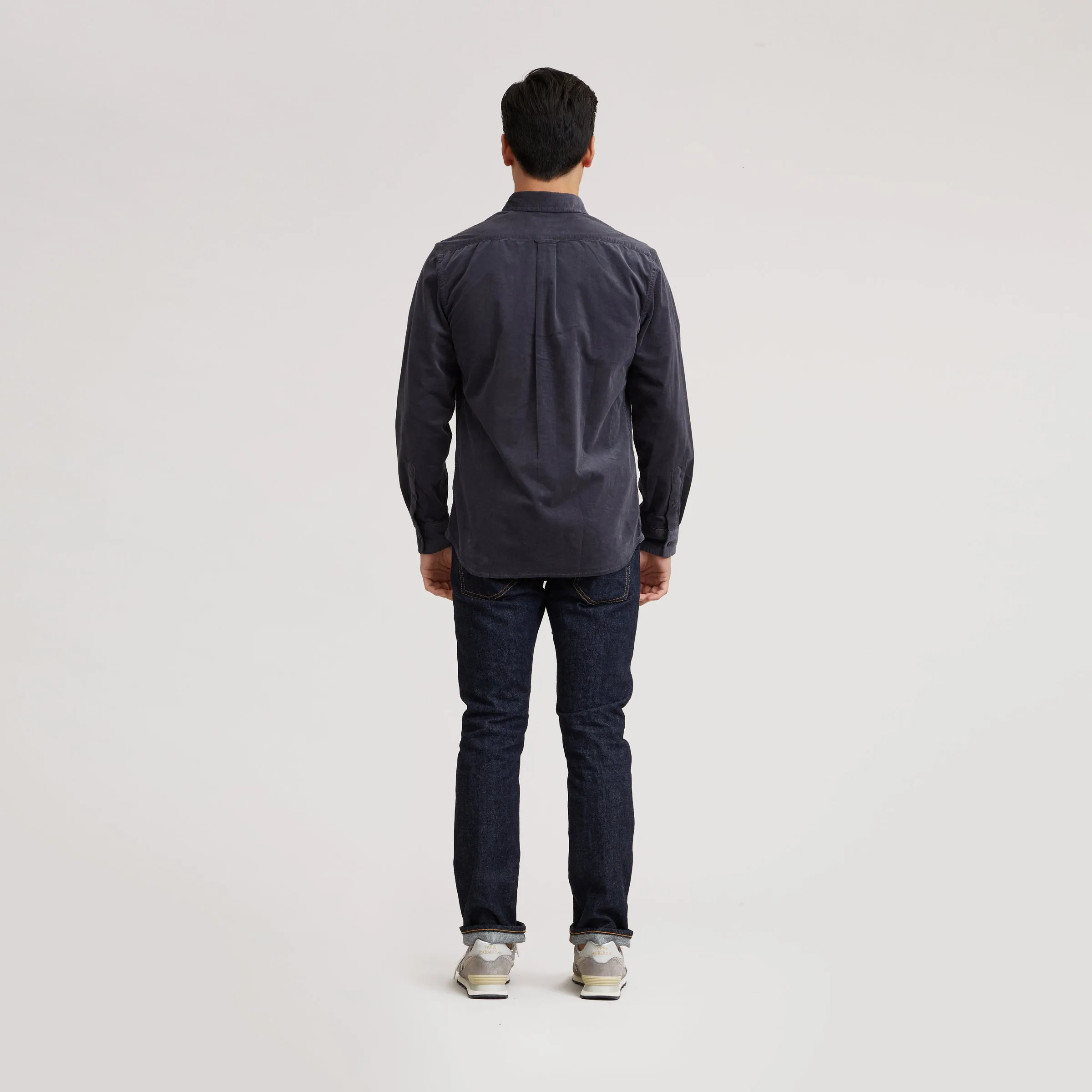 Sutherland Stretch Corduroy Shirt - Pewter