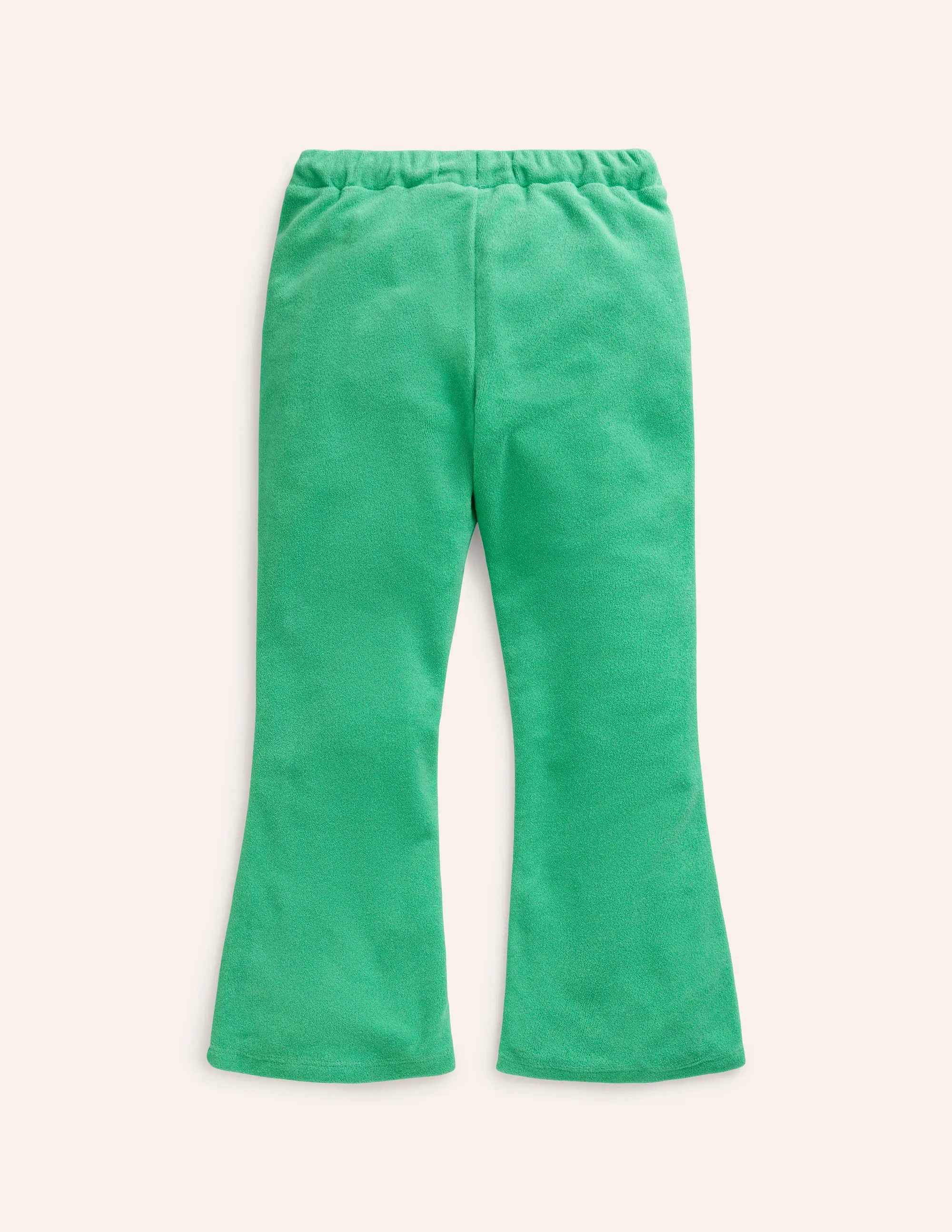 Towelling Flare Trousers