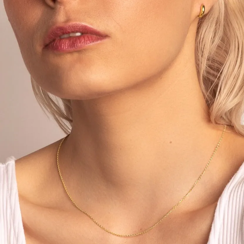 Twizzle Chain Necklace in Gold