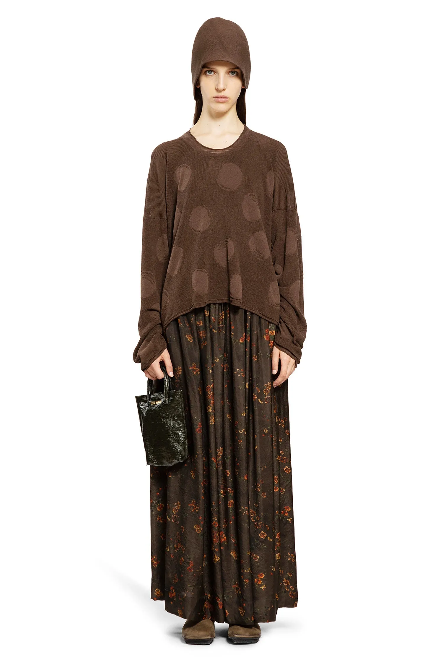 UMA WANG WOMAN BROWN SKIRTS