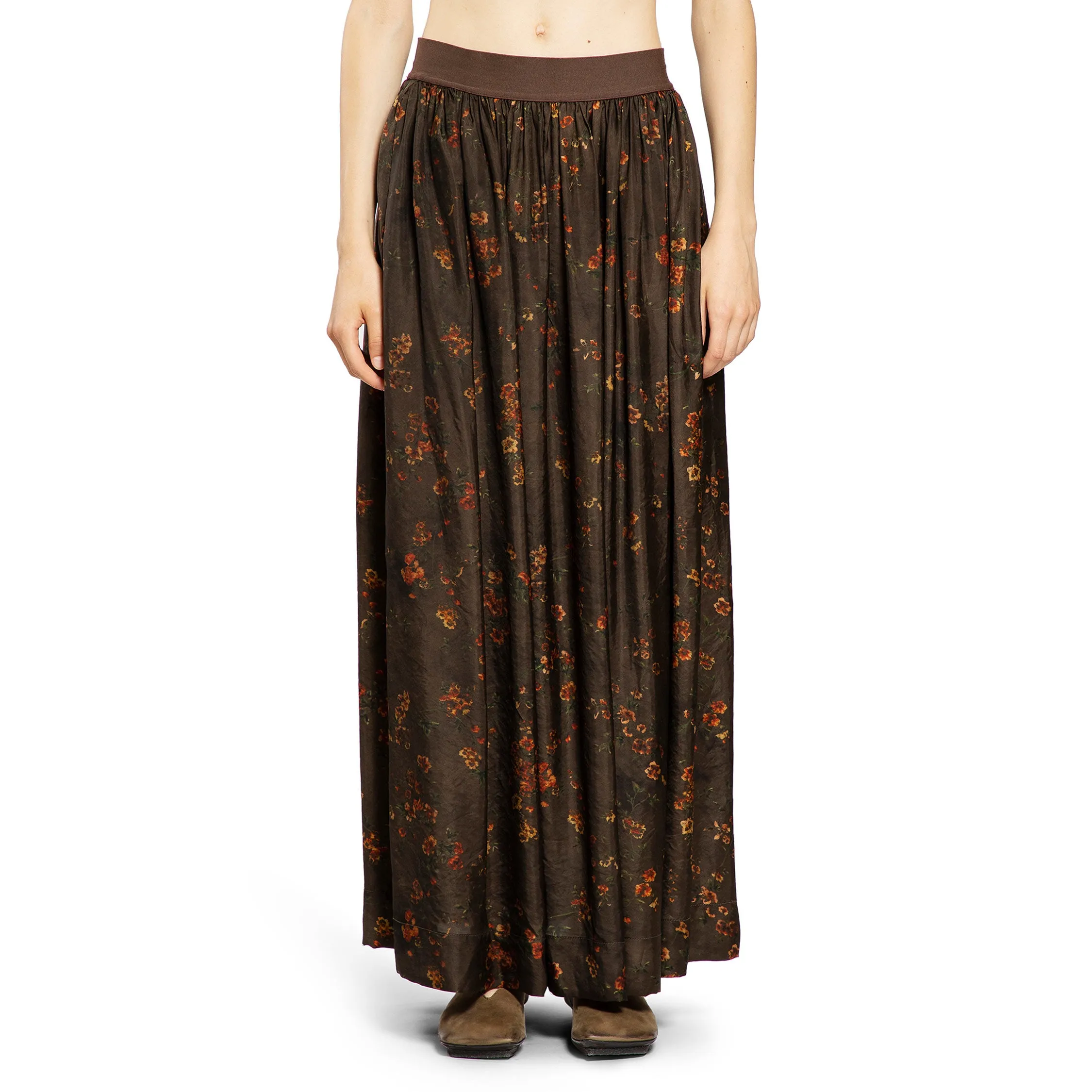 UMA WANG WOMAN BROWN SKIRTS