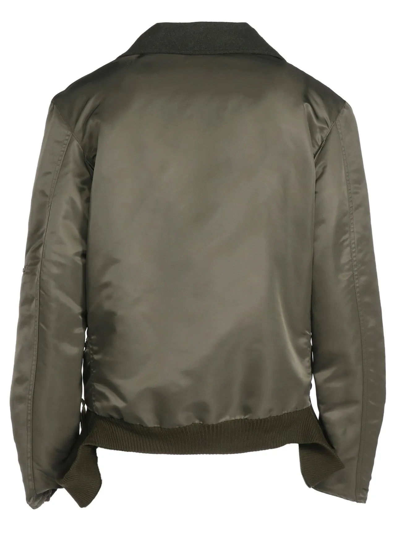 VARIOUS MATERIAL COMBINATION DOUBLE RIDERS REVERSIBLE JACKET