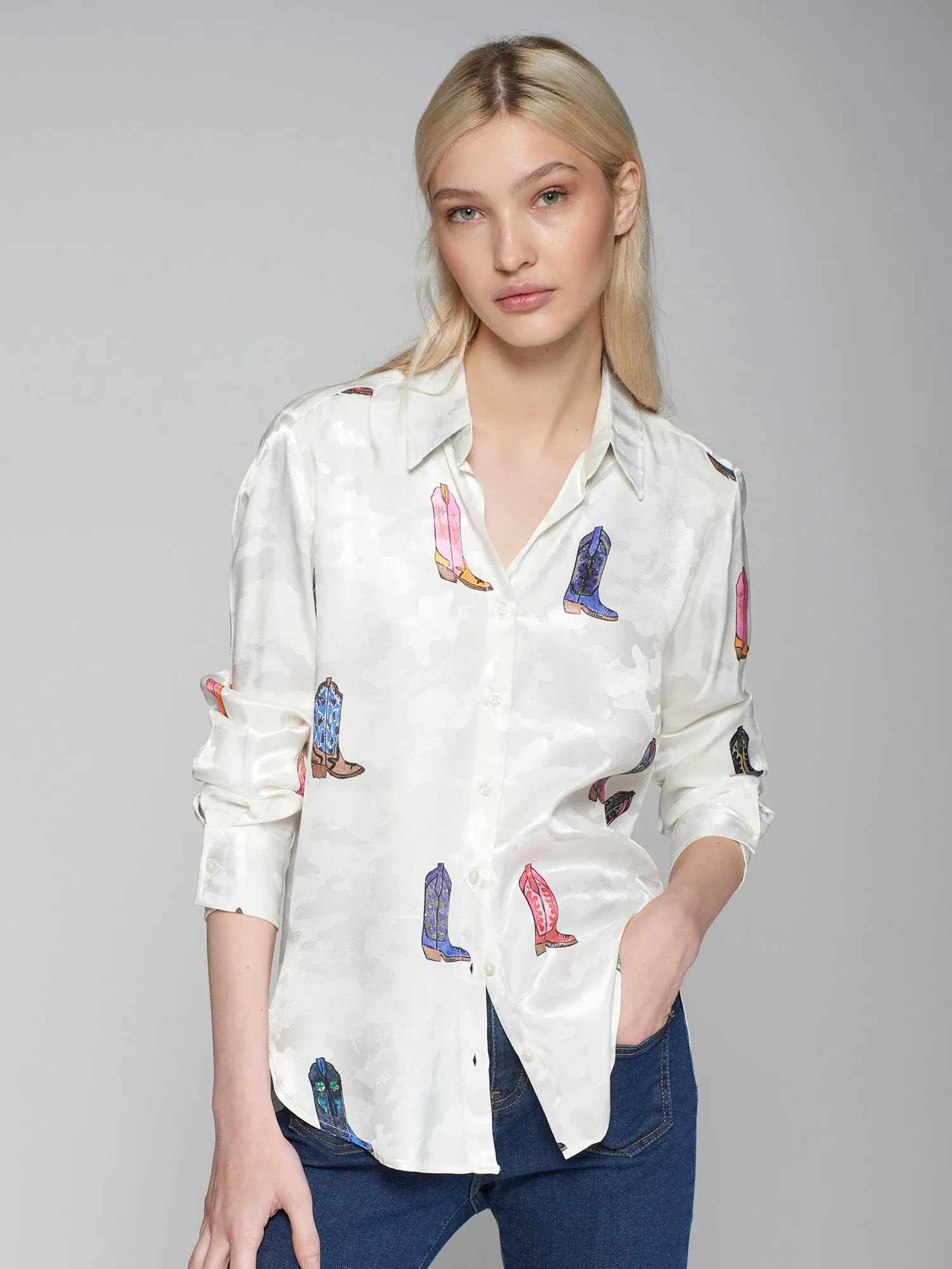 Vilagallo Gaby Cowboy Western Boot Shirt