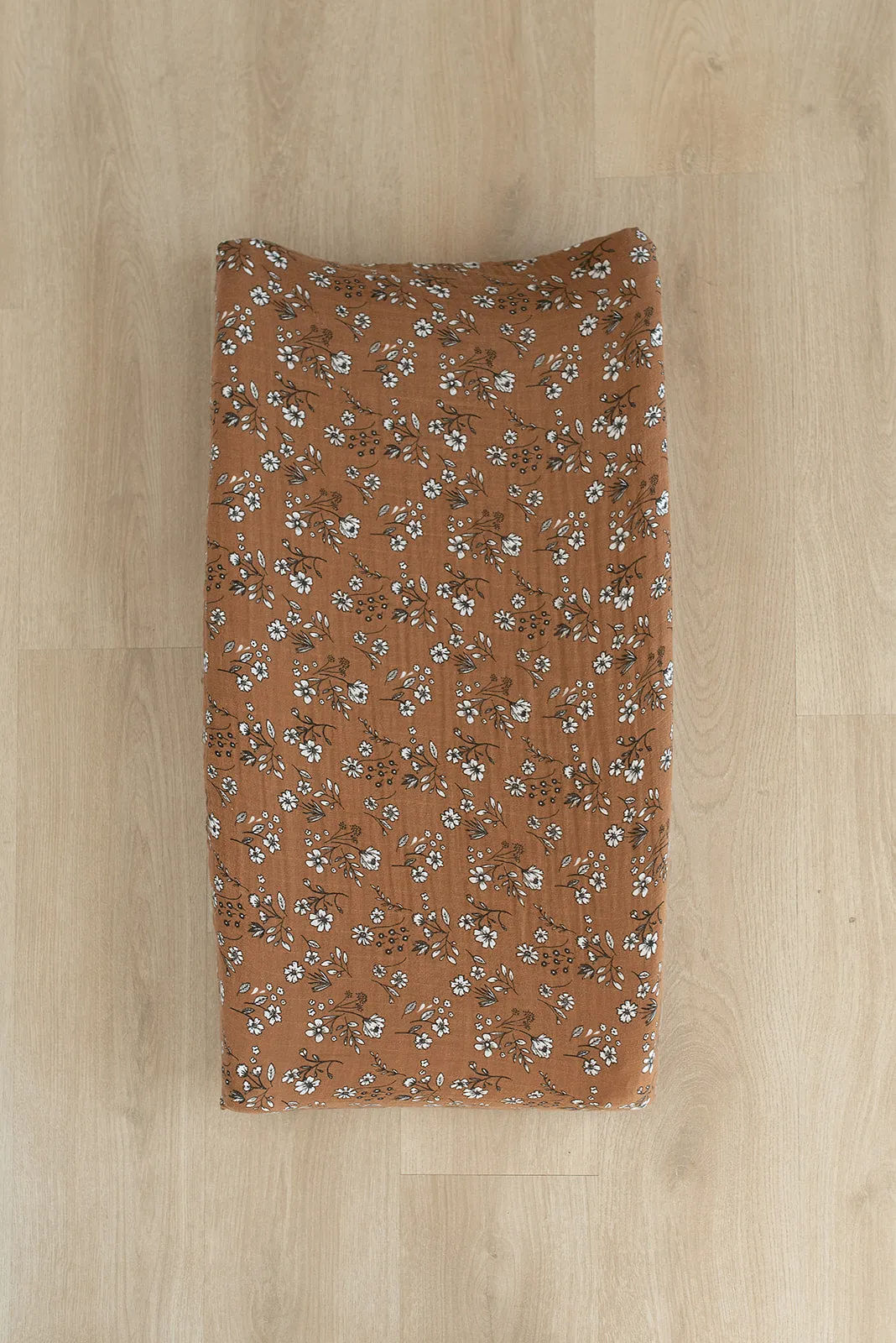 Vintage Floral Muslin Changing Pad Cover