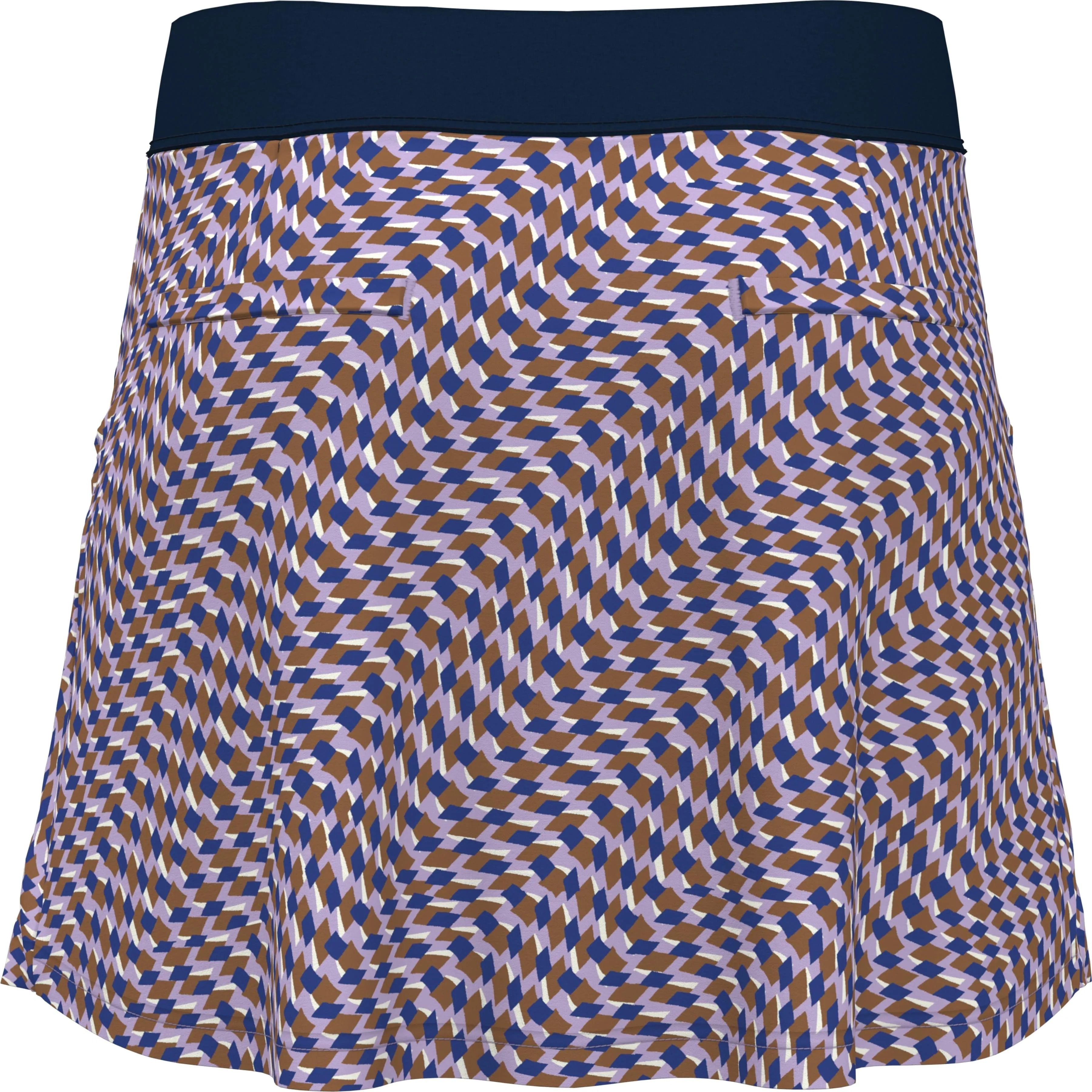 Women's Optical Print Color Block Golf Skort